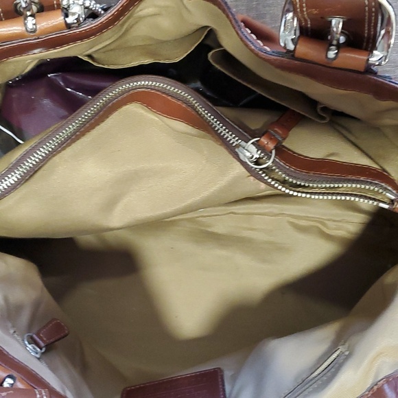 Coach brown large tote leather  shoulder bag - Picture 11 of 12